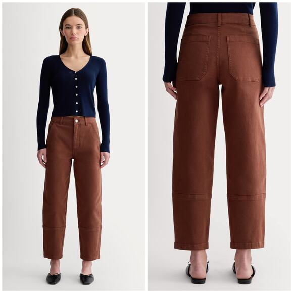 Everlane Pants - NEW Everlane The Utility Barrel Pants Rosewood Brown